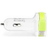 CARICABATTERIA SWEEX CH-024WH PER AUTO 3-OUTPUTS 6A 2XUSB/USB-C™ BIANCO/VERDE